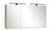 Badezimmerspiegelschrank >Nizza< in Wotaneiche-Dekor - 120x64x20cm (BxHxT)