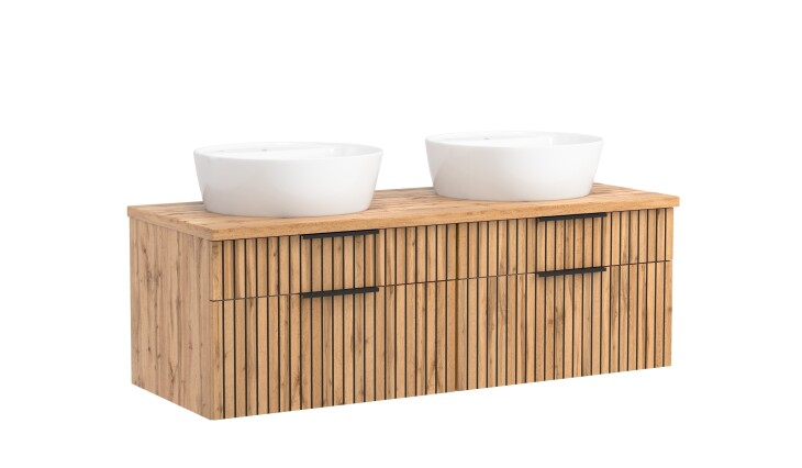 Waschtisch >Nizza< in Wotaneiche-Dekor - 120x41x47cm (BxHxT)