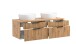 Waschtisch >Nizza< in Wotaneiche-Dekor - 120x41x47cm (BxHxT)
