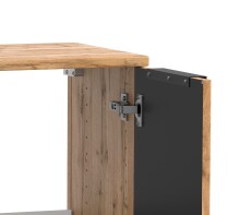 Waschbeckenunterschrank >Nizza< in Wotaneiche-Dekor - 60x54x35cm (BxHxT)
