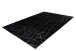 Teppich >Bijou< in Schwarz / Silber, 100% Polyester - 150x80cm (LxB)