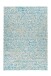 Teppich >Finish< in Türkis / Gold, 100% Leder - 150x80cm (LxB)