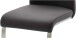 Esszimmerstuhl >Muvo II< (2er Set) in Schwarz aus Echtleder - 43x103x52 (BxHxT)