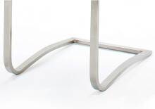 Esszimmerstuhl >Muvo II< (2er Set) in Braun aus Echtleder - 43x103x52cm (BxHxT)