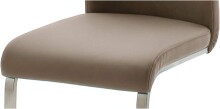 Esszimmerstuhl >Muvo II< (2er Set) in Cappuccino - 43x103x52 (BxHxT)