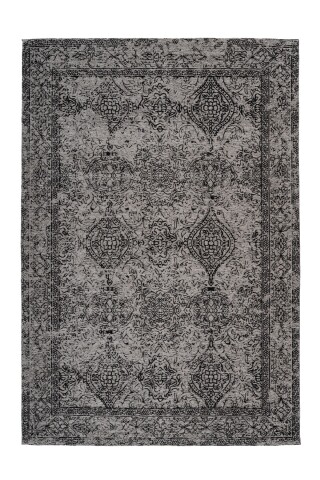 Teppich >Iglesia< in Grau / Schwarz - 230x160 (LxB)