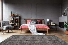 Teppich >Iglesia< in Grau / Schwarz - 230x160 (LxB)