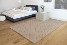 Teppich >Imala< in Beige, 100% Polyester - 160x120cm (LxB)