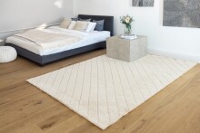 Teppich >Imala< in Creme, 100% Polyester - 160x120cm (LxB)