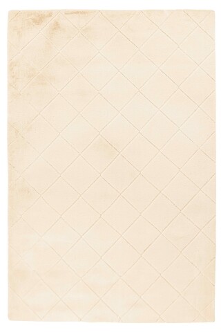 Teppich >Imala< in Creme, 100% Polyester - 150x80cm (LxB)