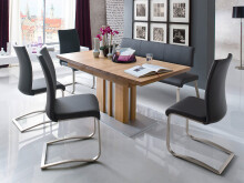 Sitzbank >Muvo I< aus Metall - 155x86x59cm (BxHxT)