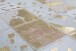 Teppich >Lavish< in Elfenbein / Gold, 100% Leder - 150x80cm (LxB)