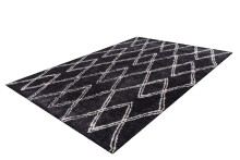 Teppich >Orlando< in Anthrazit, 100% Polyester - 150x80cm (LxB)