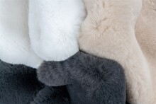 Teppich >Rabbit Sheepskin< in Anthrazit, 100% Polyester - 90x60cm (LxB)