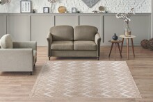 Teppich >Sarai< in Beige, 100% Polyester - 170x120cm (LxB)
