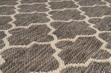 Teppich >Splash< in Braun / Creme, 100% Polypropylen - 150x80cm (LxB)