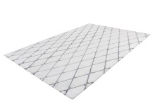 Teppich >Vivica< in Weiß / Anthrazit, 100% Polyester - 230x160cm (LxB)