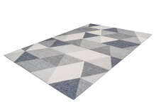 Teppich >Yoga< in Grau / Creme, 100% Polyester - 230x160cm (LxB)