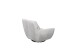 Drehsessel >NILS< montiert, Metallgestell, weicher Bezug silver - 110x90x94 (BxHxT)