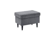 Fußhocker >OSKAR< in anthrazit - 63x43x42...
