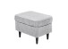 Fußhocker >OSKAR< in dove, Stoffbezug, weich, 100% Polyester - 63x43x42 (BxHxT)