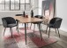 Esstisch >9204-140< Gestell Metall schwarz, Platte Massivholz Akazie - 140x90x78cm (LxBxH)
