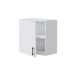 Hängeschrank >KIRA< in Weiß glänzend/Mattweiß - 60x59x34 (BxHxT)