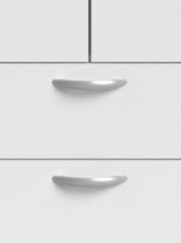 Kleiderschrank >Daily 1< 2 Schubladen, 4 Türen, in Weiss - 160x185x51cm (BxHxT)
