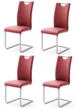 Esszimmerstuhl >Miafle I< (4er Set) aus Metall -...