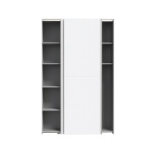 Mehrzweckschrank >OZZULA< 6 Böden, 2 Türen, in Weiss - 120,1x190,5x41,6cm (BxHxT)