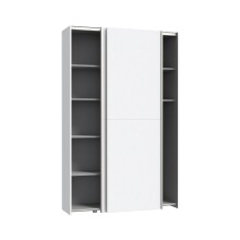 Mehrzweckschrank >OZZULA< 6 Böden, 2 Türen, in Weiss - 120,1x190,5x41,6cm (BxHxT)
