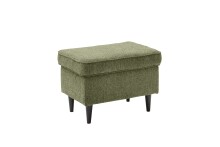 Ohrensessel >OSKAR< (Sessel und Hocker) in olive - 78x102x98 (BxHxT)