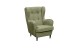 Ohrensessel >OSKAR< (Sessel und Hocker) in olive - 78x102x98 (BxHxT)