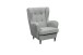 Ohrensessel >OSKAR< (Sessel und Hocker) in grey - 78x102x98 (BxHxT)