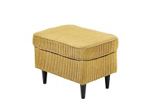 Ohrensessel >OSKAR< (Sessel und Hocker) in mustard - 78x102x98 (BxHxT)