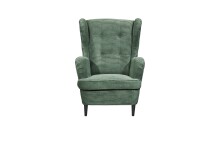 Ohrensessel >OSKAR< (Sessel und Hocker) in winter moss - 78x102x98 (BxHxT)