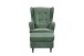 Ohrensessel >OSKAR< (Sessel und Hocker) in winter moss - 78x102x98 (BxHxT)