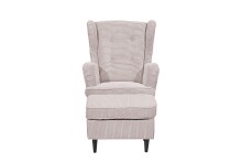 Ohrensessel >OSKAR< (Sessel und Hocker) in Flamingo - 78x102x98 (BxHxT)