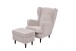 Ohrensessel >OSKAR< (Sessel und Hocker) in Flamingo - 78x102x98 (BxHxT)