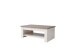 Couchtisch >Duro< aufklappbar 76,3cm, Pinie weiss / Eiche - 110x45,2/67,3x65cm (B/H/T)