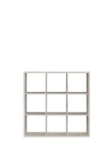 Raumteilerregal >MAURO< 9 Fächer, in Sandeiche - 107,2x107,3x32,9cm (BxHxT)