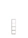 Raumteilerregal >MAURO< 4 Fächer, in Sandeiche - 38,2x141,8x32,9cm (BxHxT)