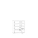 Kommode >TEMPRA2< 4 Schubladen, in Old – Wood Vintage - 73,7x85,5x34,8cm (BxHxT)