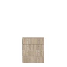 Kommode >TEMPRA2< 4 Schubladen, in Sonoma Eiche Dekor - 73,7x85,5x34,8cm (BxHxT)