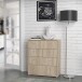 Kommode >TEMPRA2< 4 Schubladen, in Sonoma Eiche Dekor - 73,7x85,5x34,8cm (BxHxT)