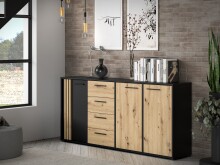 Sideboard >CARDIGAN< 3 Türen, 4 Schübe,...