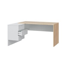 Büromöbel-Set >OFFICE< (Büromöbel-Set) in Canadian Eiche/Artik Weiß