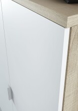 Büromöbel-Set >OFFICE< (Büromöbel-Set) in Canadian Eiche/Artik Weiß