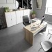 Büromöbel-Set >OFFICE< (Büromöbel-Set) in Canadian Eiche/Artik Weiß