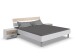 Bettanlage >Budapest< Liegefl. 180x200cm, Weiß / Hickory-Eiche-Dekor - 293x81x210cm (B/H/T)